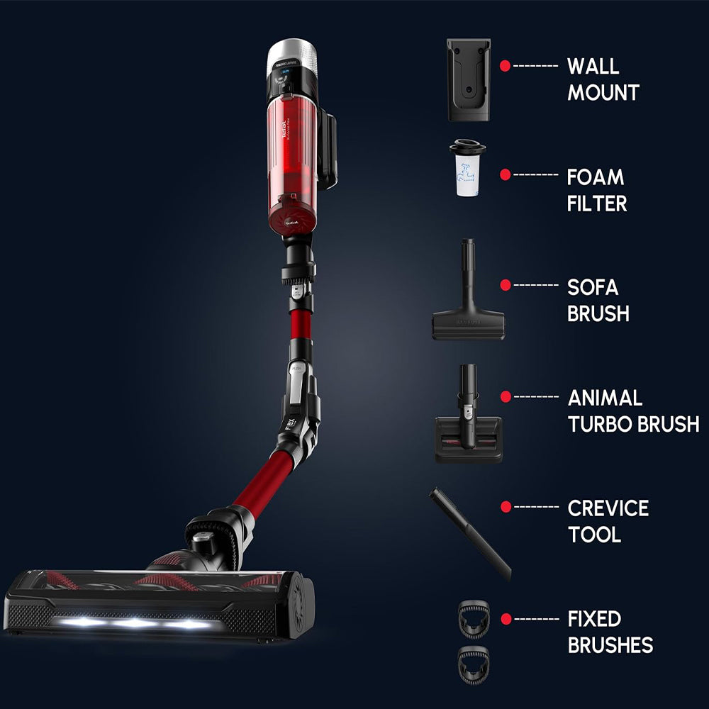 مكنسة كهربائية لاسلكية تيفال 250 وات TY2079WO X-Force Flex 9.60