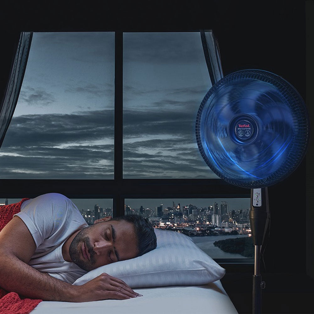 مروحة ستاند تيفال مع ريموت 16 بوصة VG4130EE - اسود