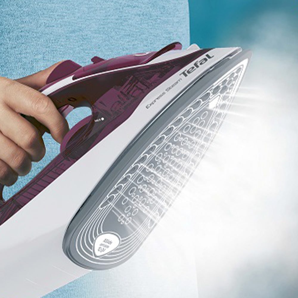 مكواة بخار تيفال 2400 وات Express FV2844E2 - برجندي