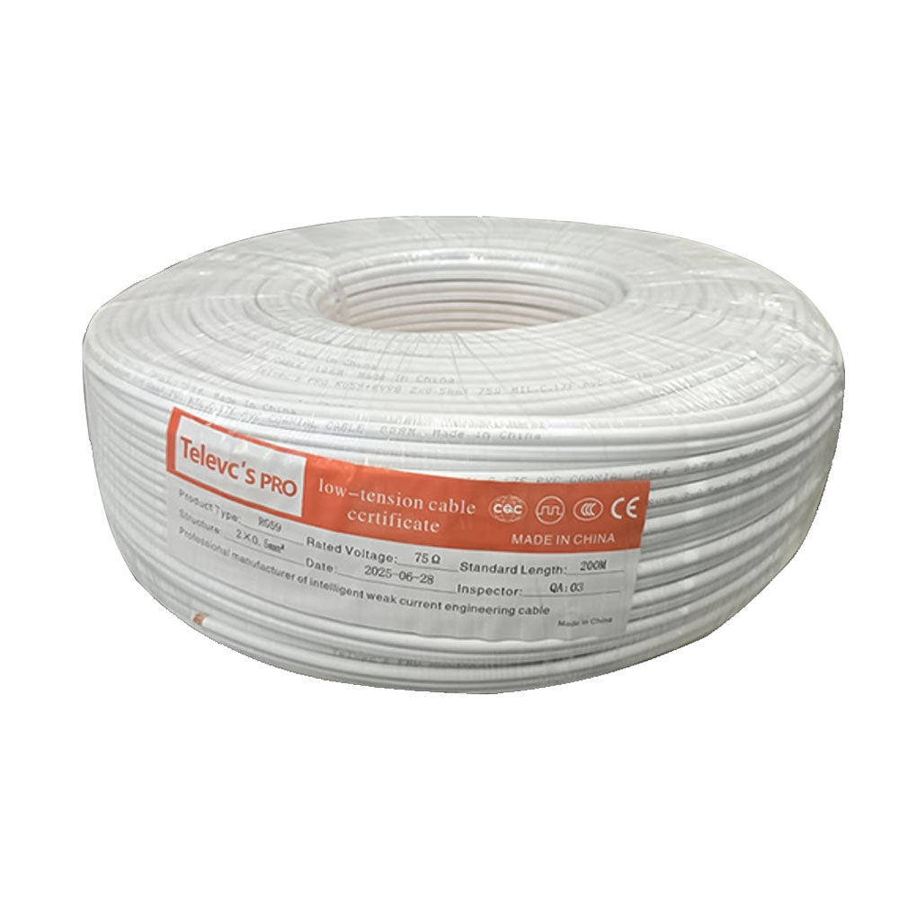 Televcs Pro Coaxial Cable RG59 200m