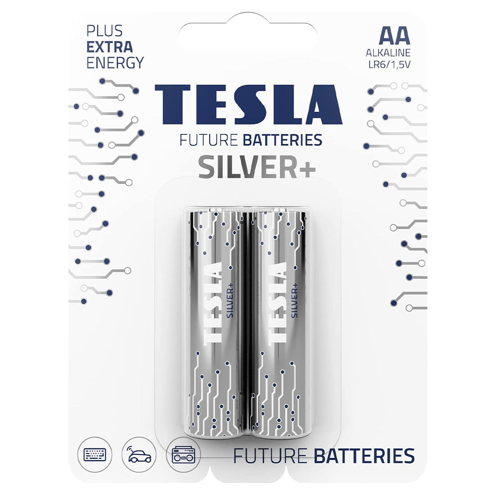 Tesla Silver+ AA2 Alkaline Battery