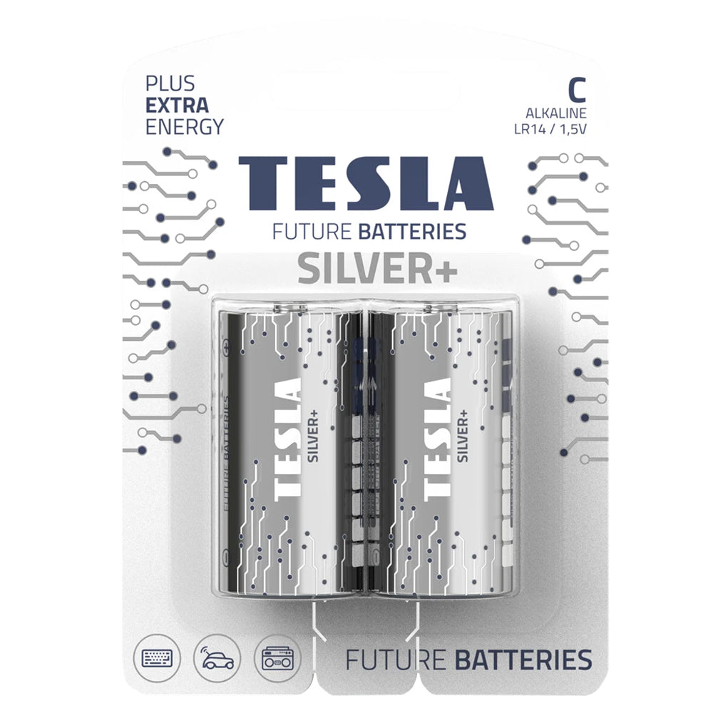 Tesla Silver+ C2 Alkaline Battery