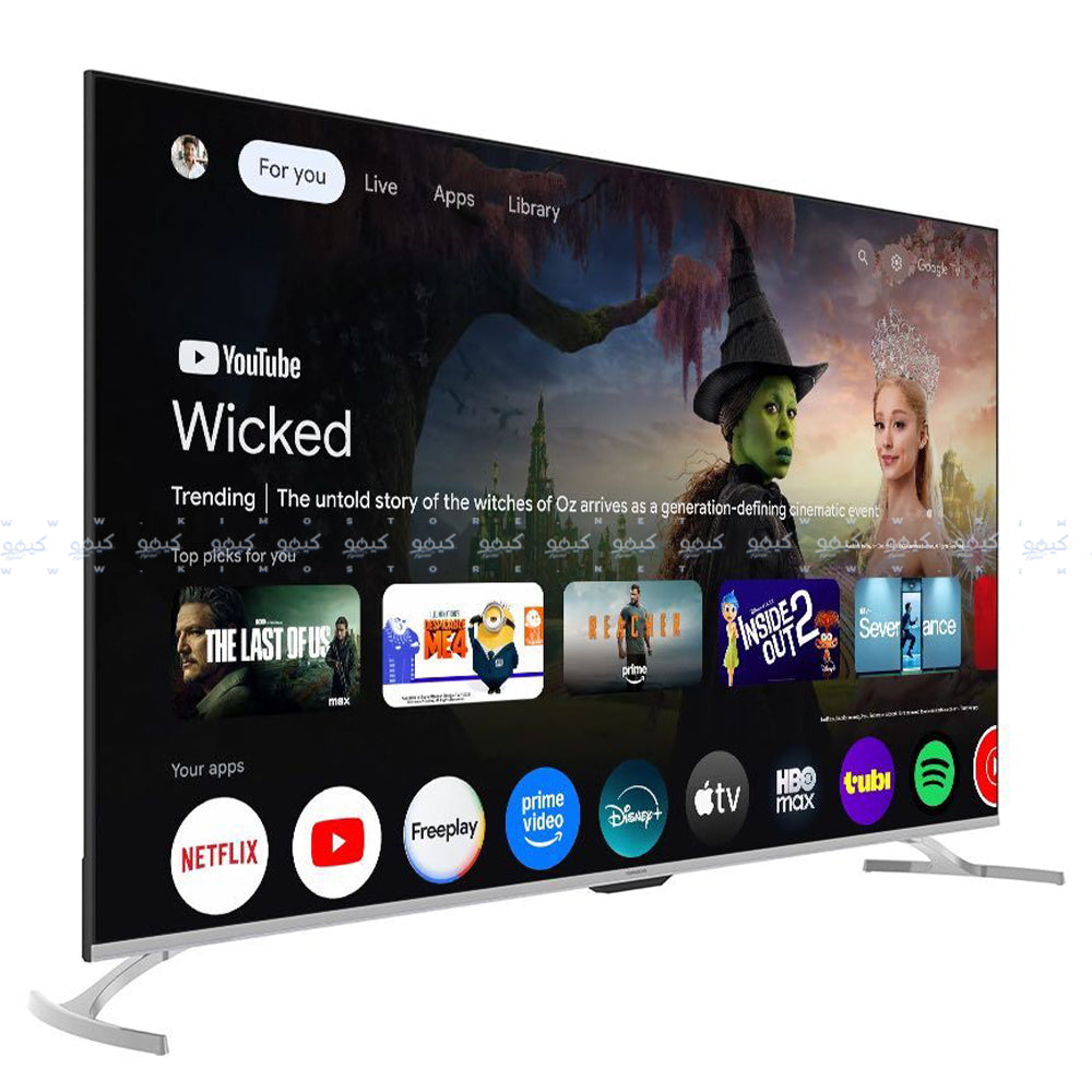 تليفزيون تورنيدو سمارت مع ريسيفر داخلى بدون اطار 50 بوصة 50QA3400E QLED UHD 4K