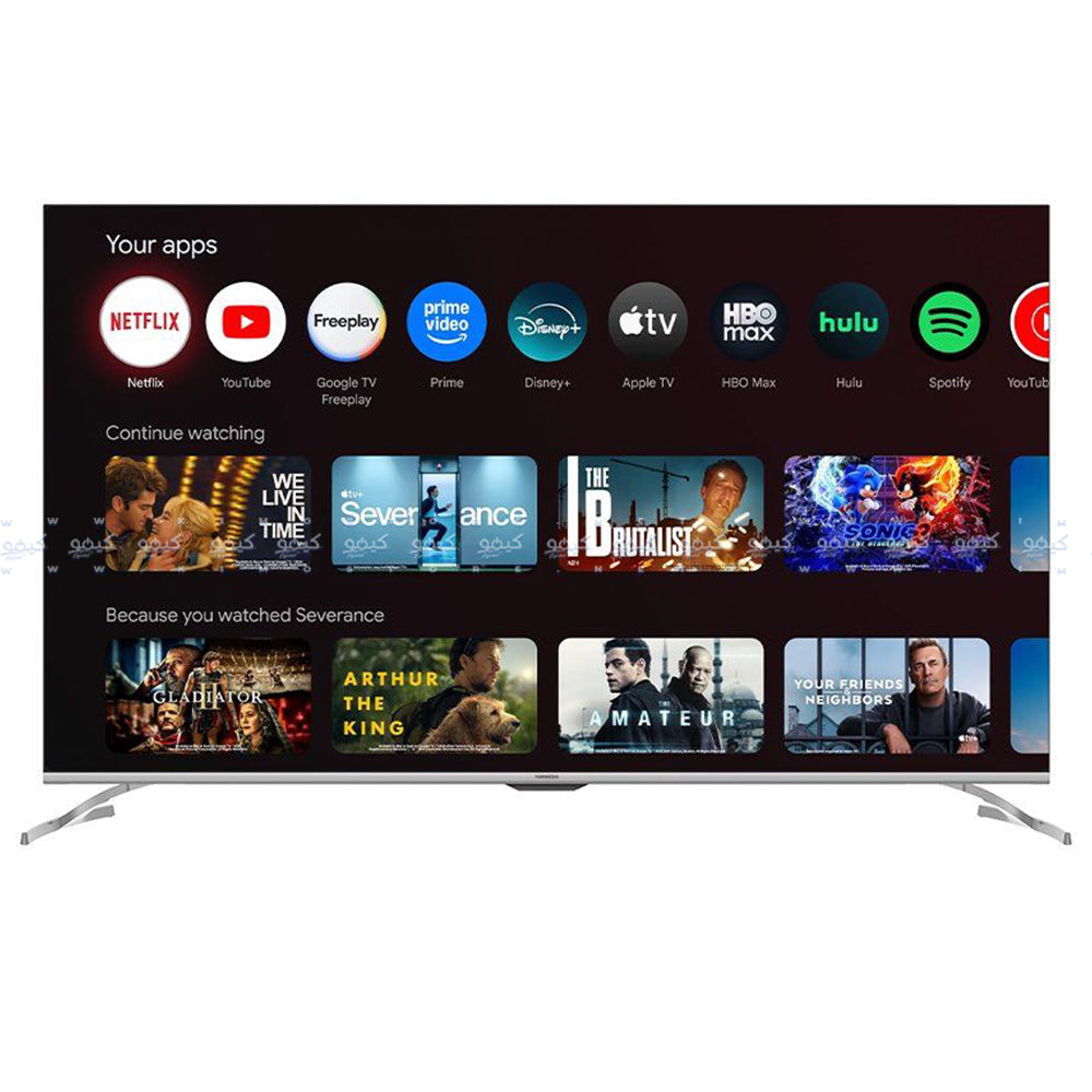 تليفزيون تورنيدو سمارت مع ريسيفر داخلى بدون اطار 50 بوصة 50QA3400E QLED UHD 4K