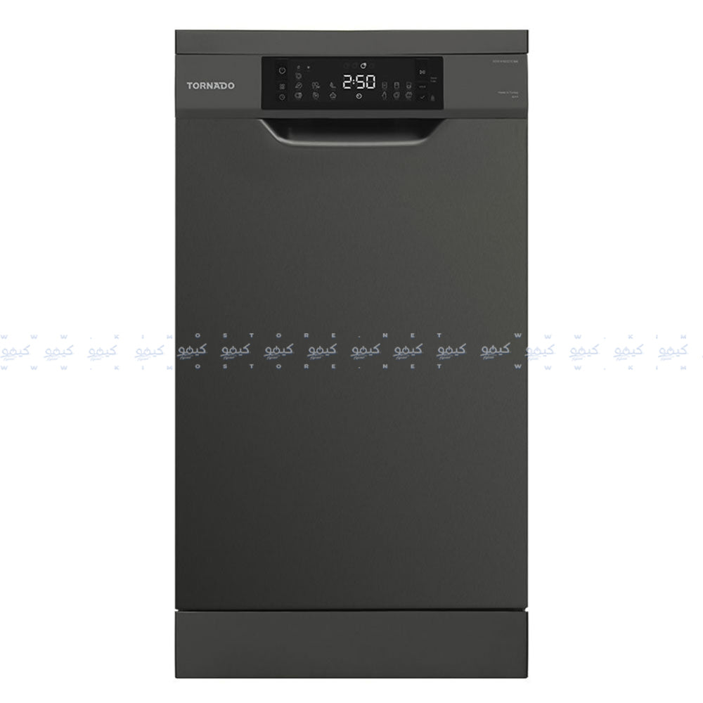 Tornado Dishwasher TDV-FN107CBK 10 Person 7 Program 45cm - Black