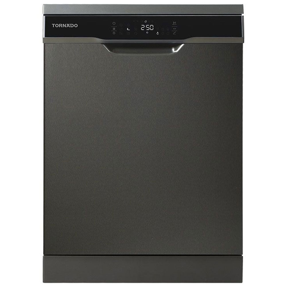 Tornado Dishwasher TDV-FN158CDX 15 Person 8 Program 60cm - Dark Inox