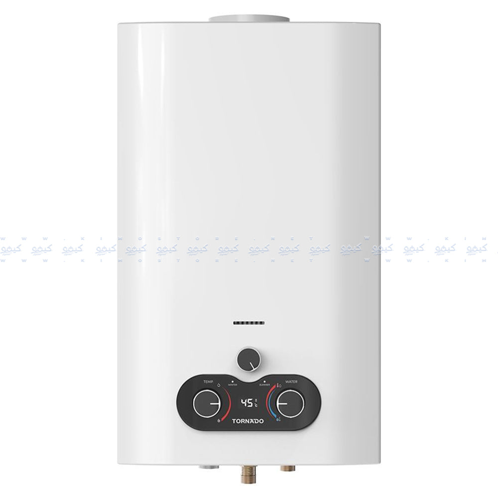 Tornado Gas Water Heater With Chimney GHE-C10CTE-W 10L - White