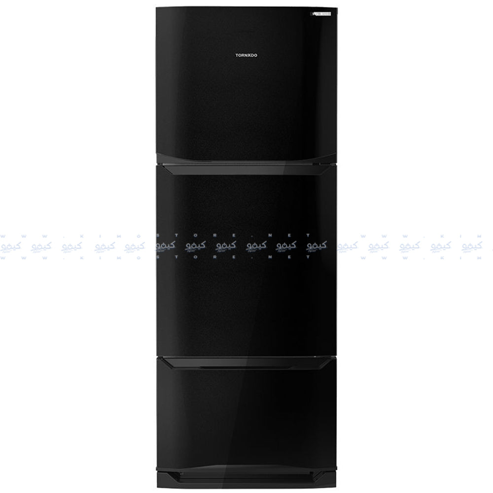 Tornado Refrigerator RF-45FTV-BK Inverter No Frost 351L 3 Doors - Black
