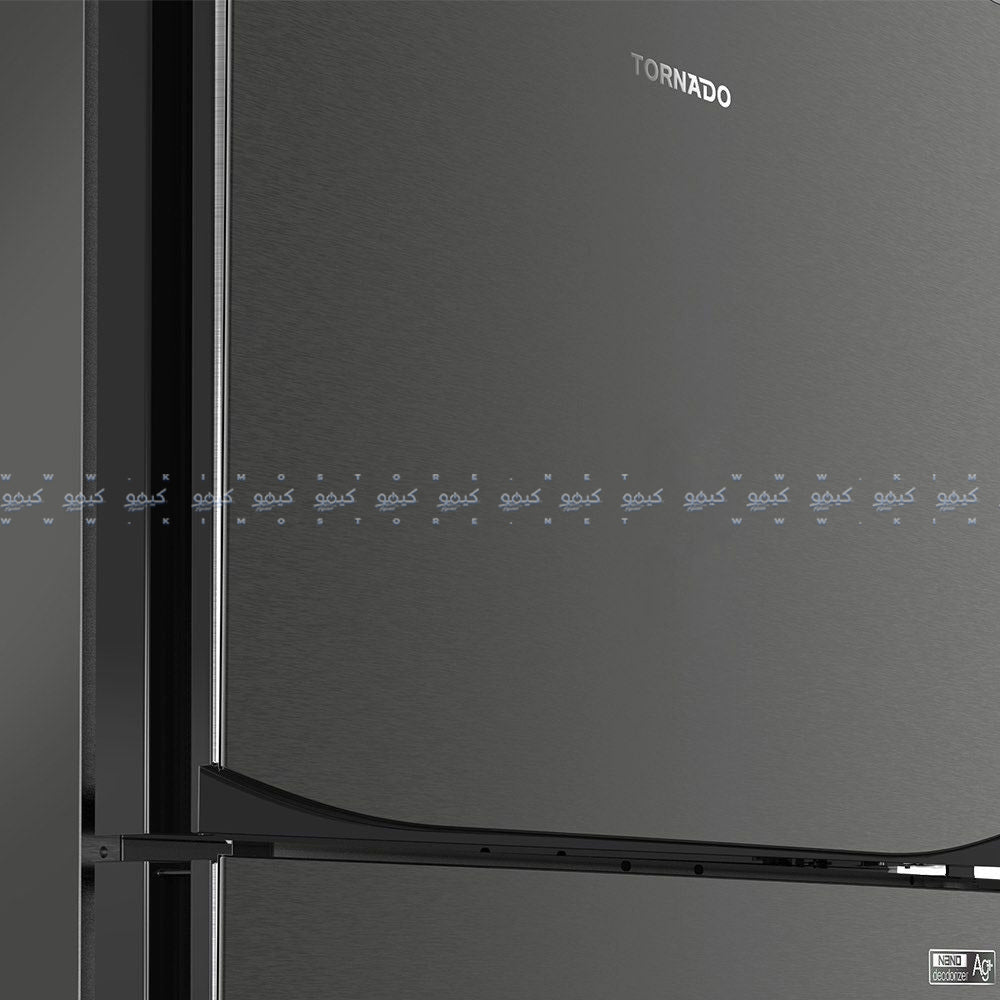 Tornado Refrigerator RF-580T-DST No Frost 450L 2 Doors - Dark Stainless