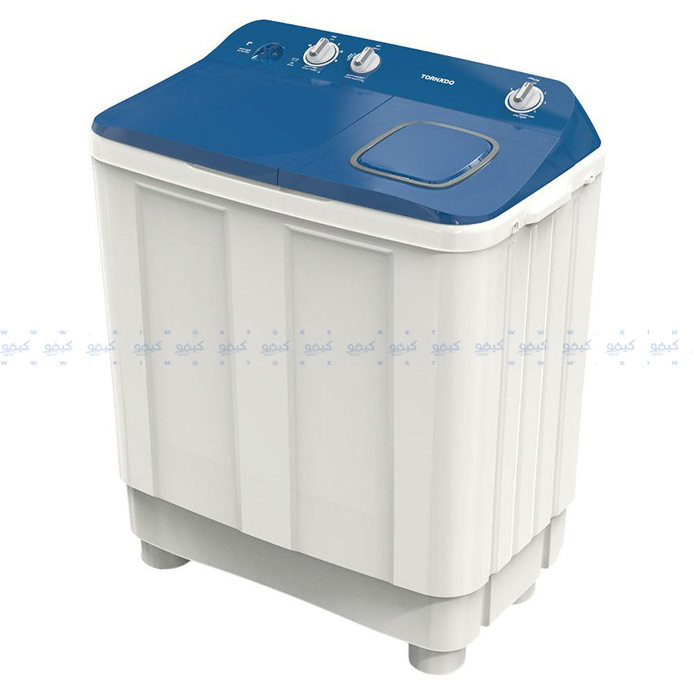 Tornado Top Load Half Automatic Washing Machine Pump TMH-HS12CP(WB) 12Kg - White x Blue