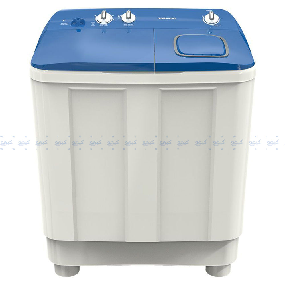 Tornado Top Load Half Automatic Washing Machine Pump TMH-HS12CP(WB) 12Kg - White x Blue
