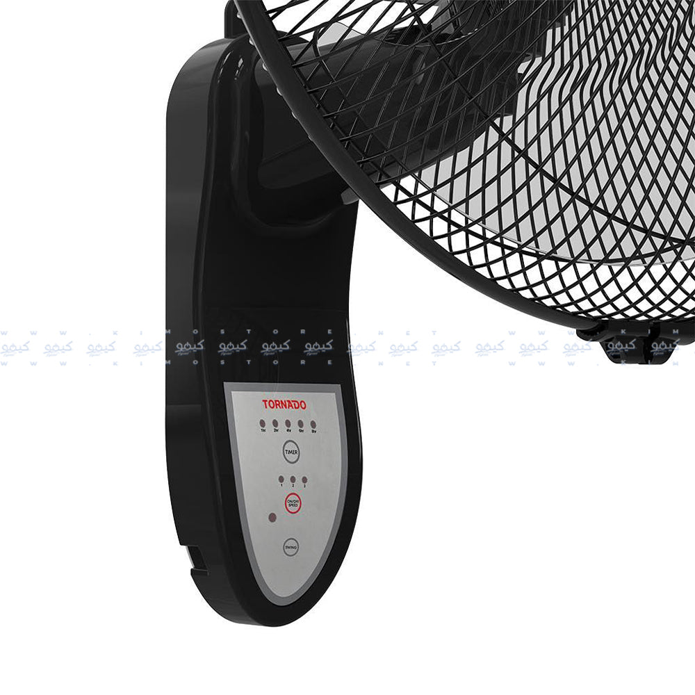 Tornado Wall Fan With Remote EPS-16R 16 Inch - Black