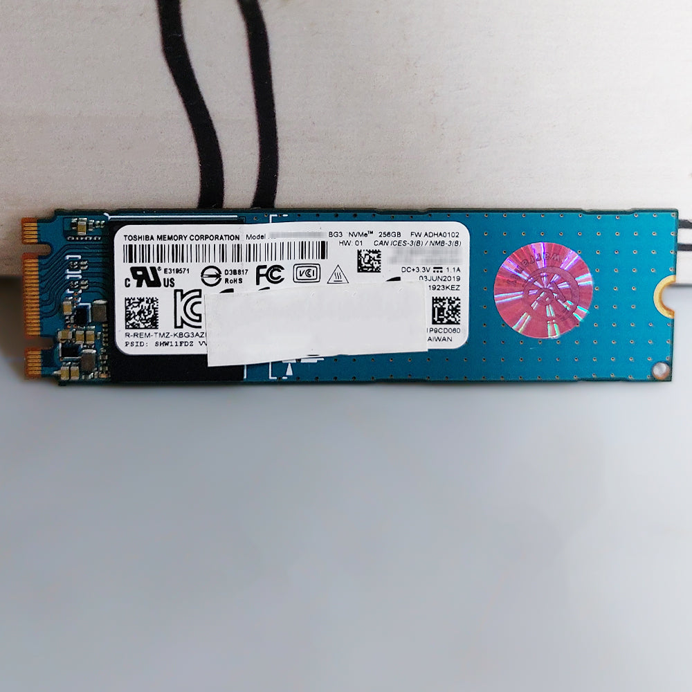 هارد درايف M.2 SSD توشيبا 256 جيجابايت KBG30ZMV256G NVMe PCIe (استعمال خارج)
