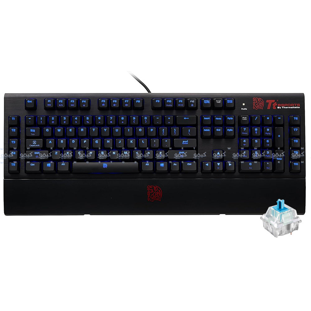 Tt eSPORTS Poseidon Z Forged Blue Switch Wired Blue Backlit Gaming Keyboard English