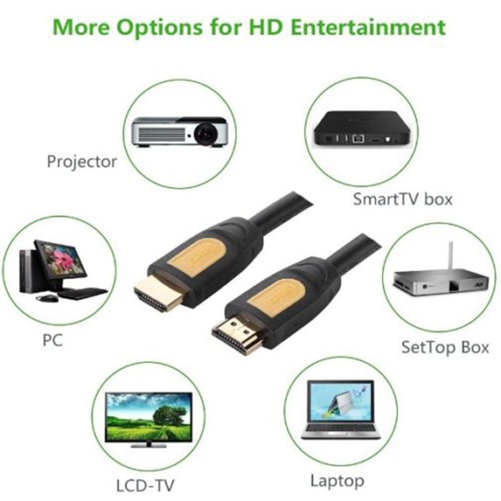 كابل شاشة 4K HDMI يوجرين 1 متر 10115 - أسود
