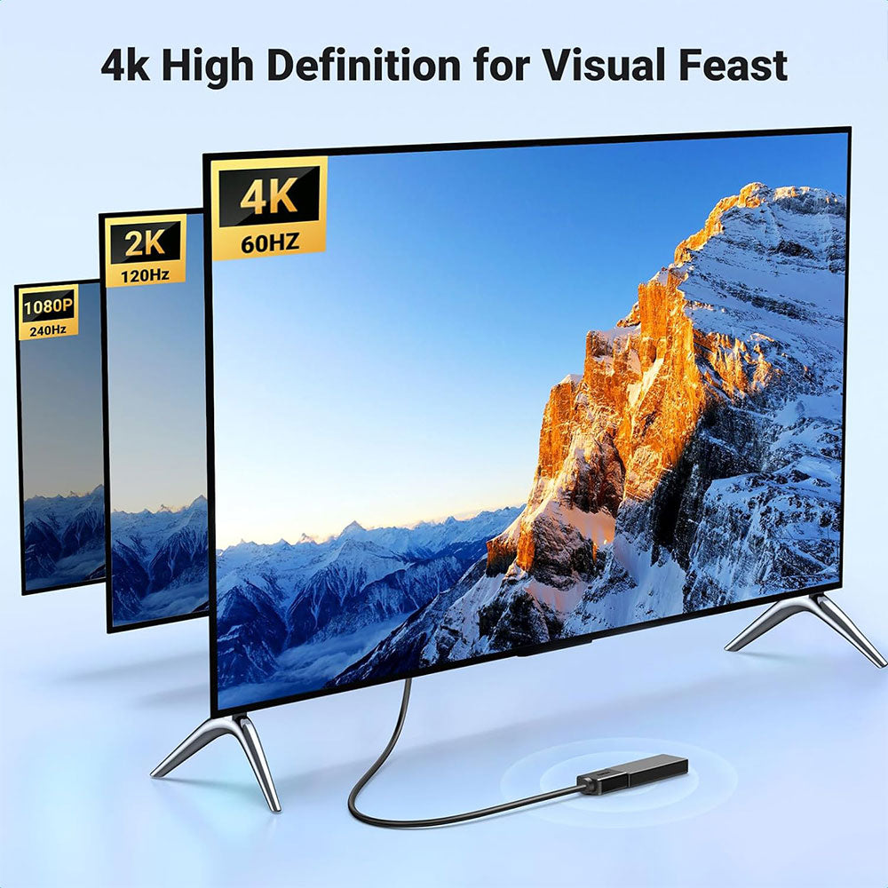 بمنفذ ذكر HDMI  إلى HDMI أنثى