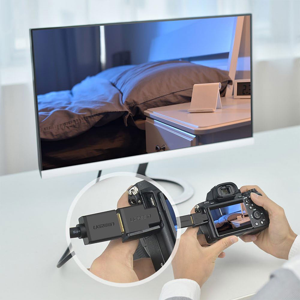 محول او تو جي يو جرين بمنفذ ذكر Micro HDMI إلى HDMI أنثى 20106