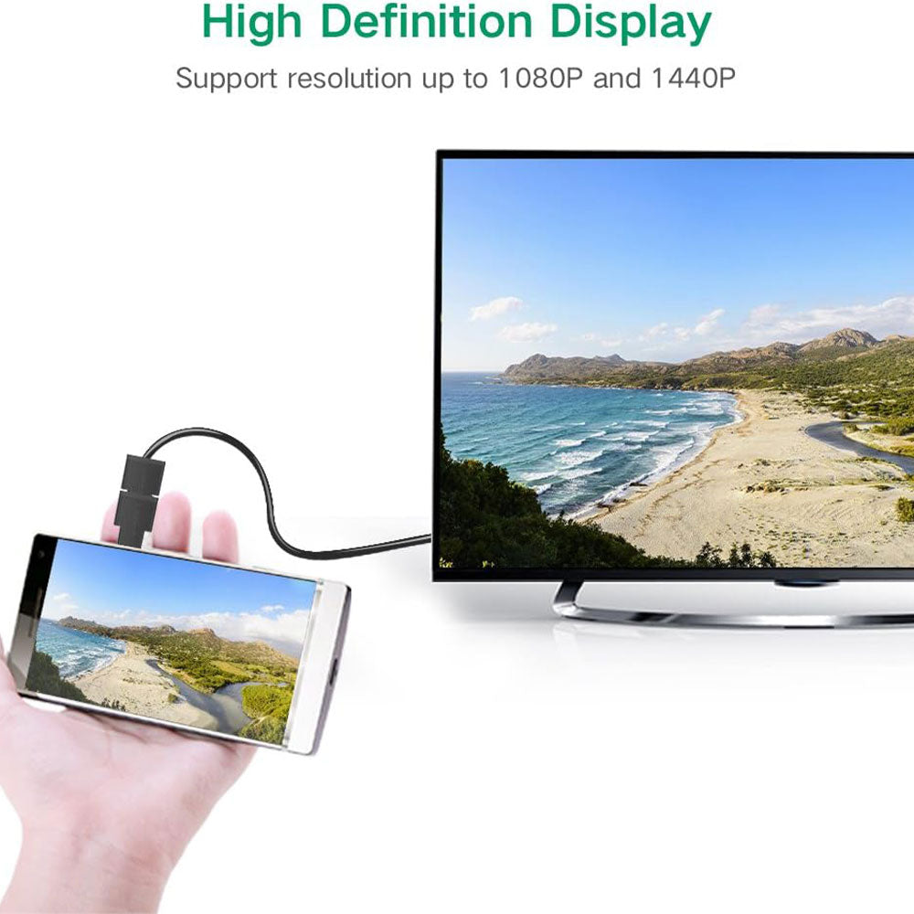 محول او تو جي يو جرين بمنفذ Micro HDMI إلى HDMI 20106