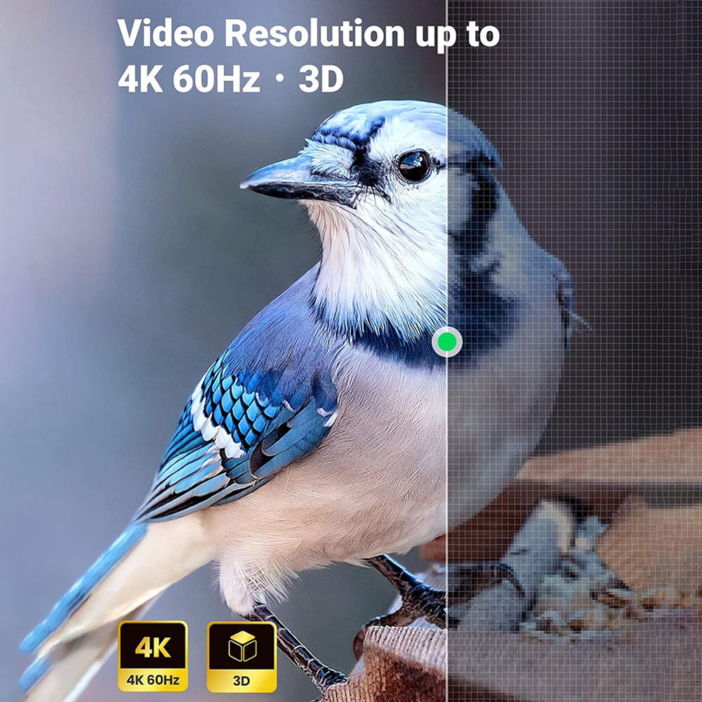 موصل يو جرين HDMI أنثى الى HDMI أنثى 20107 - اسود