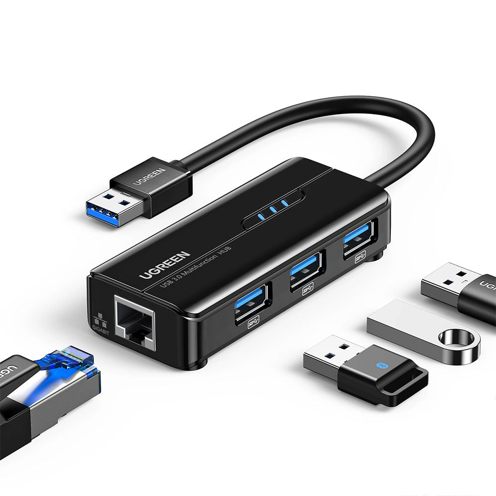 Ugreen 20265 4in1 USB 3.0 HUB 3 Port With Ethernet