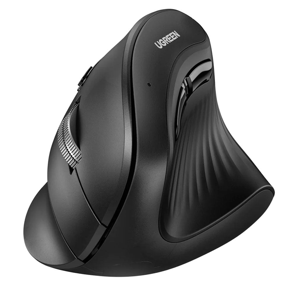 Ugreen 25444 Vertical Ergonomic Dual Mode Bluetooth Wireless Mouse 4000Dpi - Black