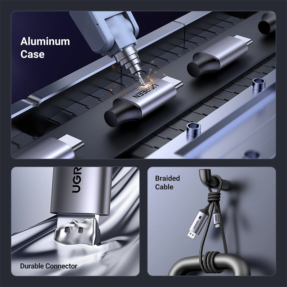 Ugreen 25839 Type-C To DisplayPort Converter Cable 3m