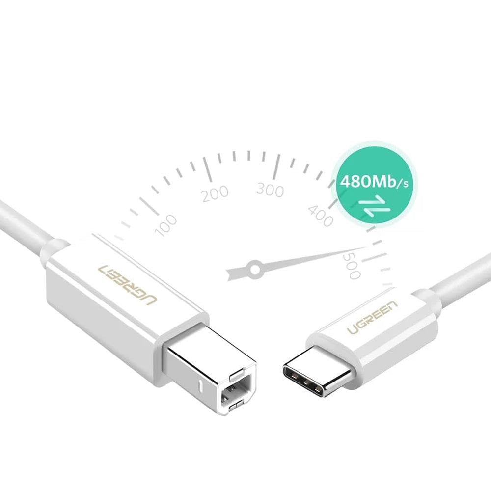 Ugreen 40417 Printer Cable 1.5m - White