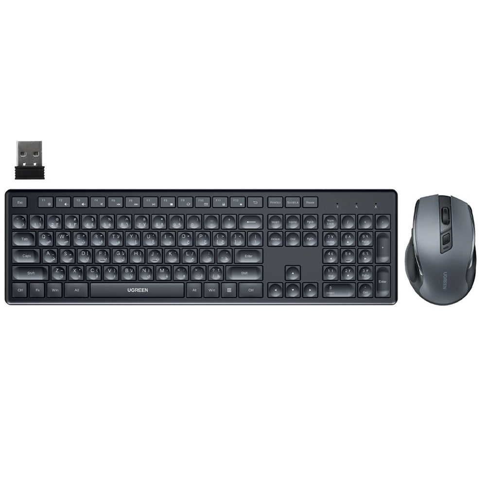 Ugreen 45248EG Wireless Keyboard + Mouse Combo English & Arabic