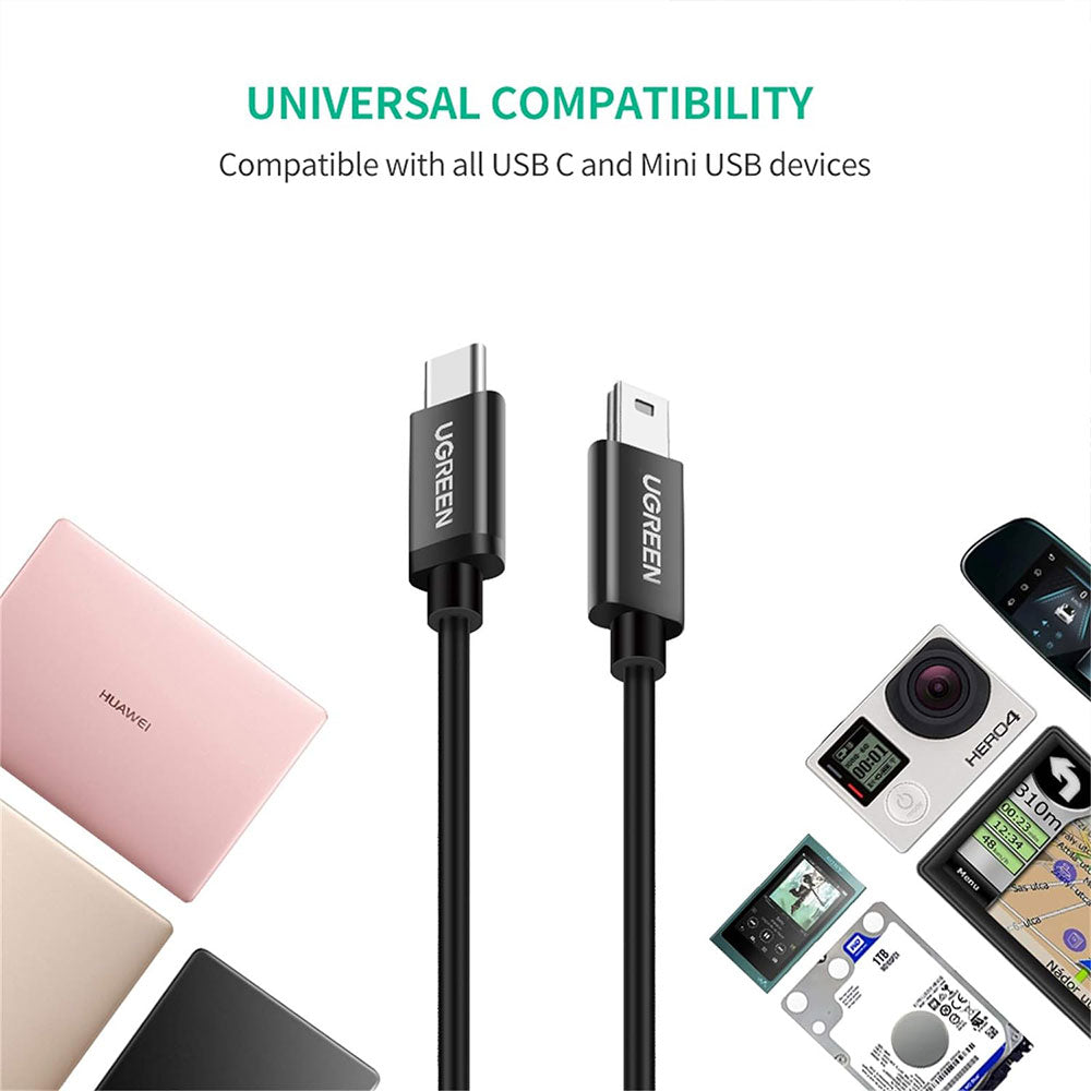 كابل يوجرين 50445 Type-C إلى Mini USB