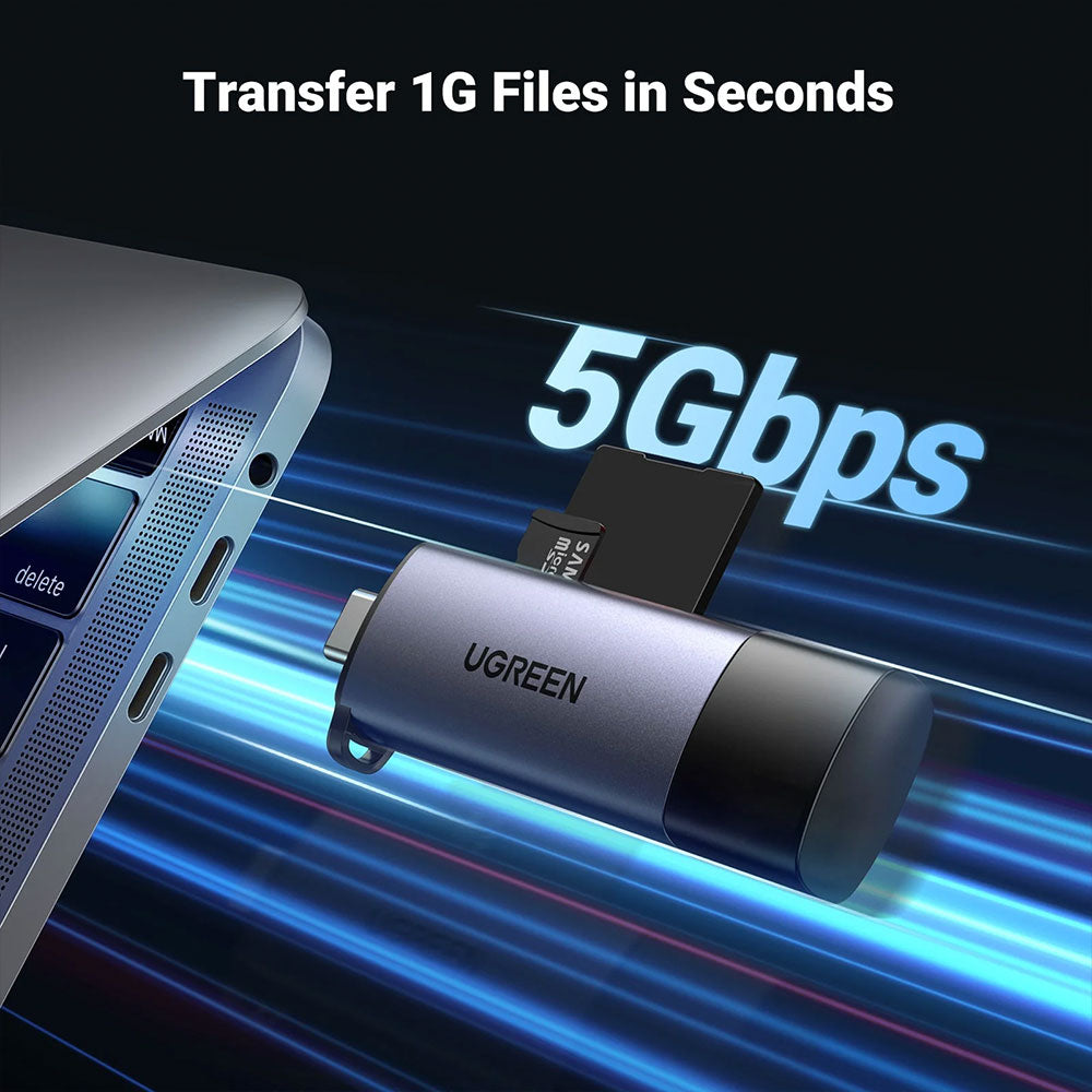 Ugreen 50706 2in1 Type-C + USB Multifunction OTG Card Reader