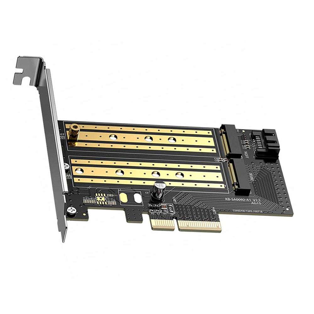 Ugreen 70504 M.2 NVMe + M.2 SATA To PCI Express 3.0 x4 Expansion Adapter Card