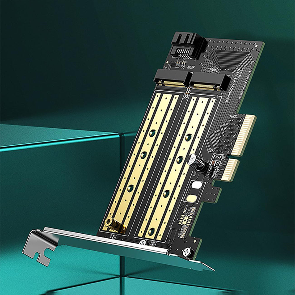 Ugreen 70504 M.2 NVMe + M.2 SATA To PCI Express 3.0 x4 Expansion