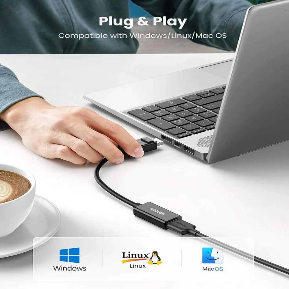 محول DisplayPort ذكر الى HDMI انثي يوجرين