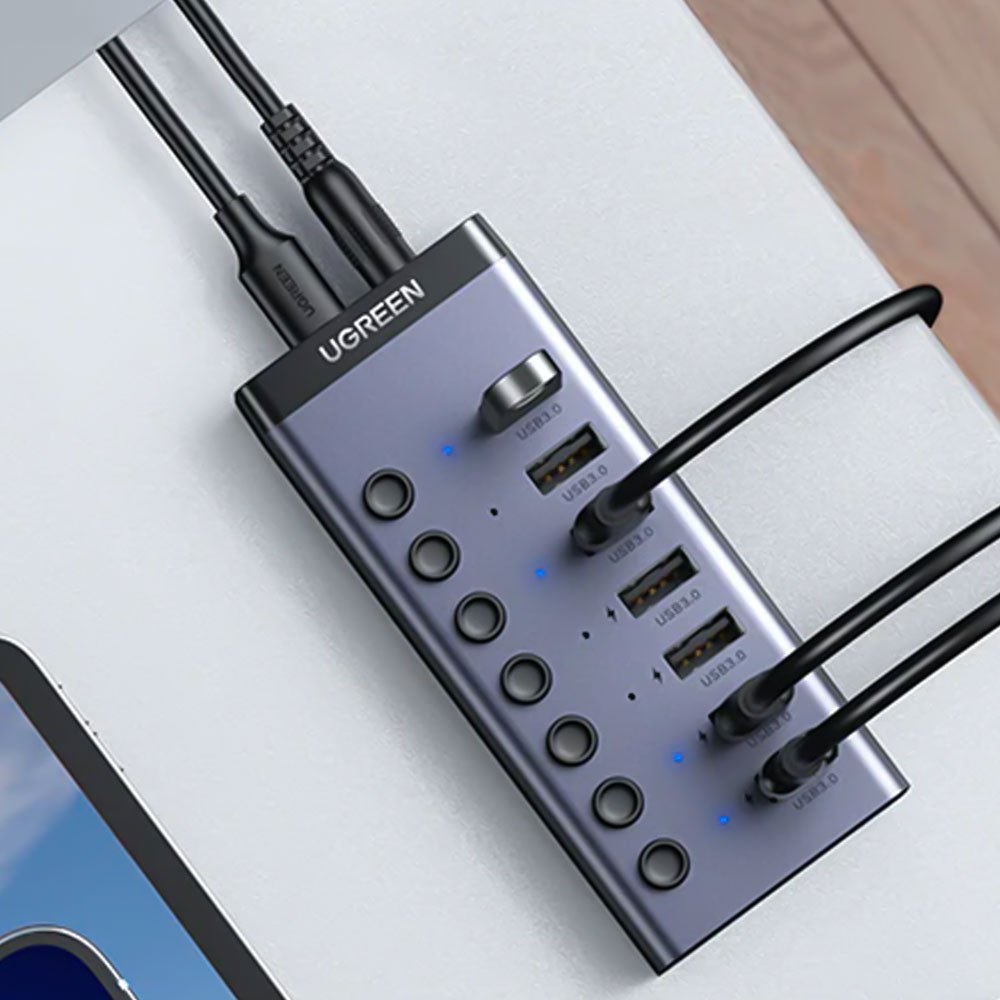 موزع طاقه يو اس بي 7 في 1 يوجرين 90307