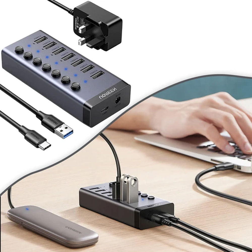 موزع طاقه يو اس بي 7 في 1 يوجرين