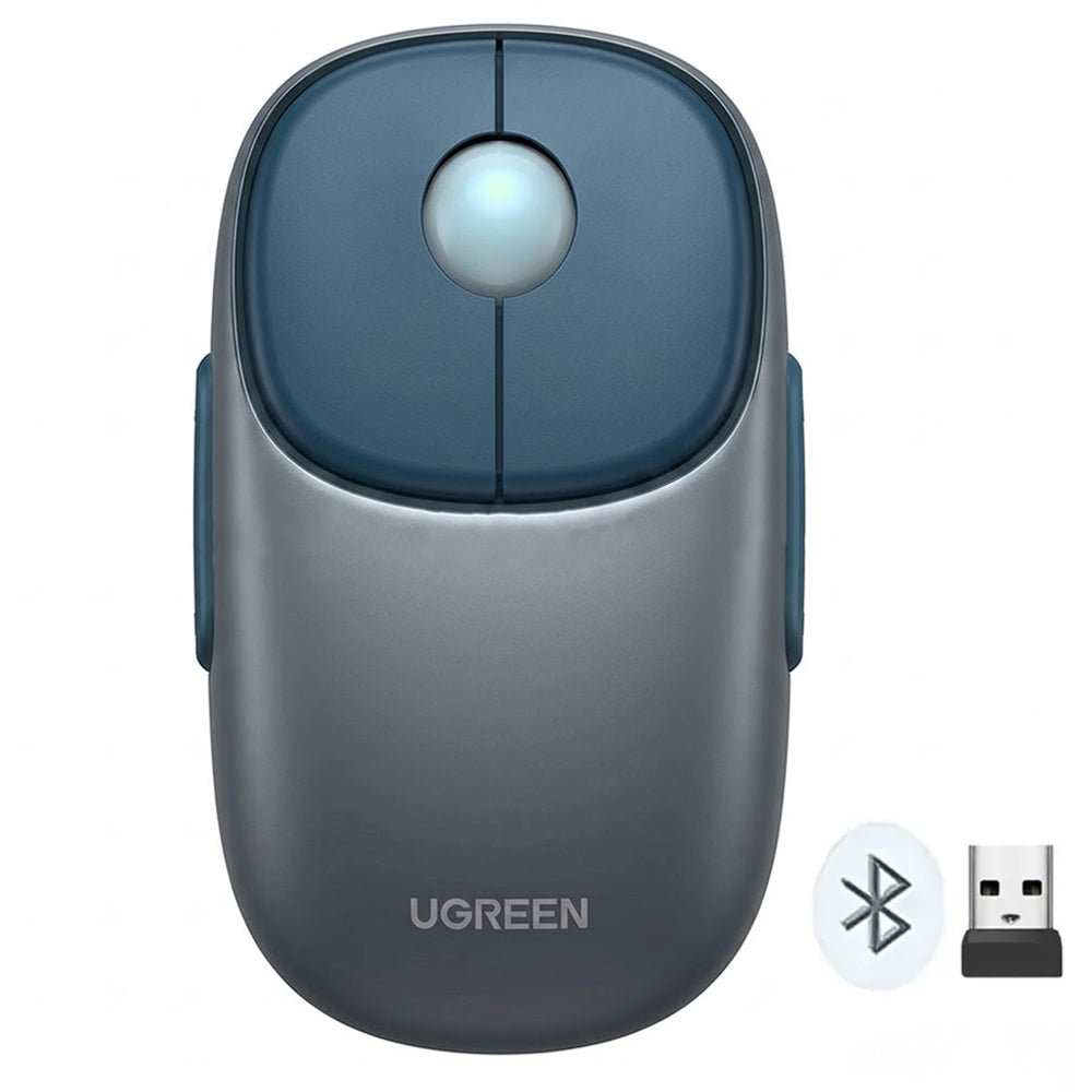 Ugreen 90538 Dual Mode Rechargeable Bluetooth Wireless Mouse 4000Dpi - Blue