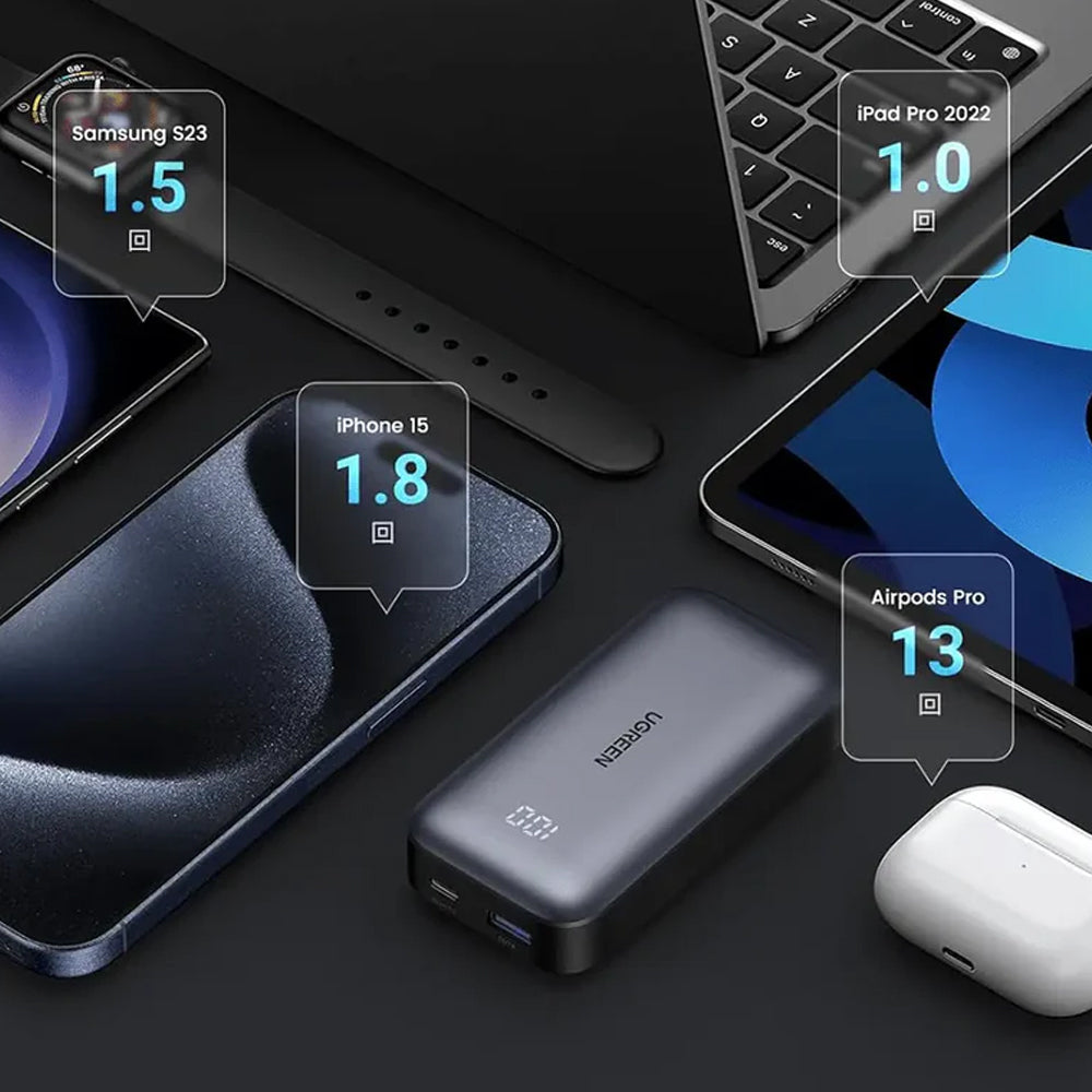 Ugreen Nexode 25185 Power Bank USB + Type-C 30W Fast Charging
