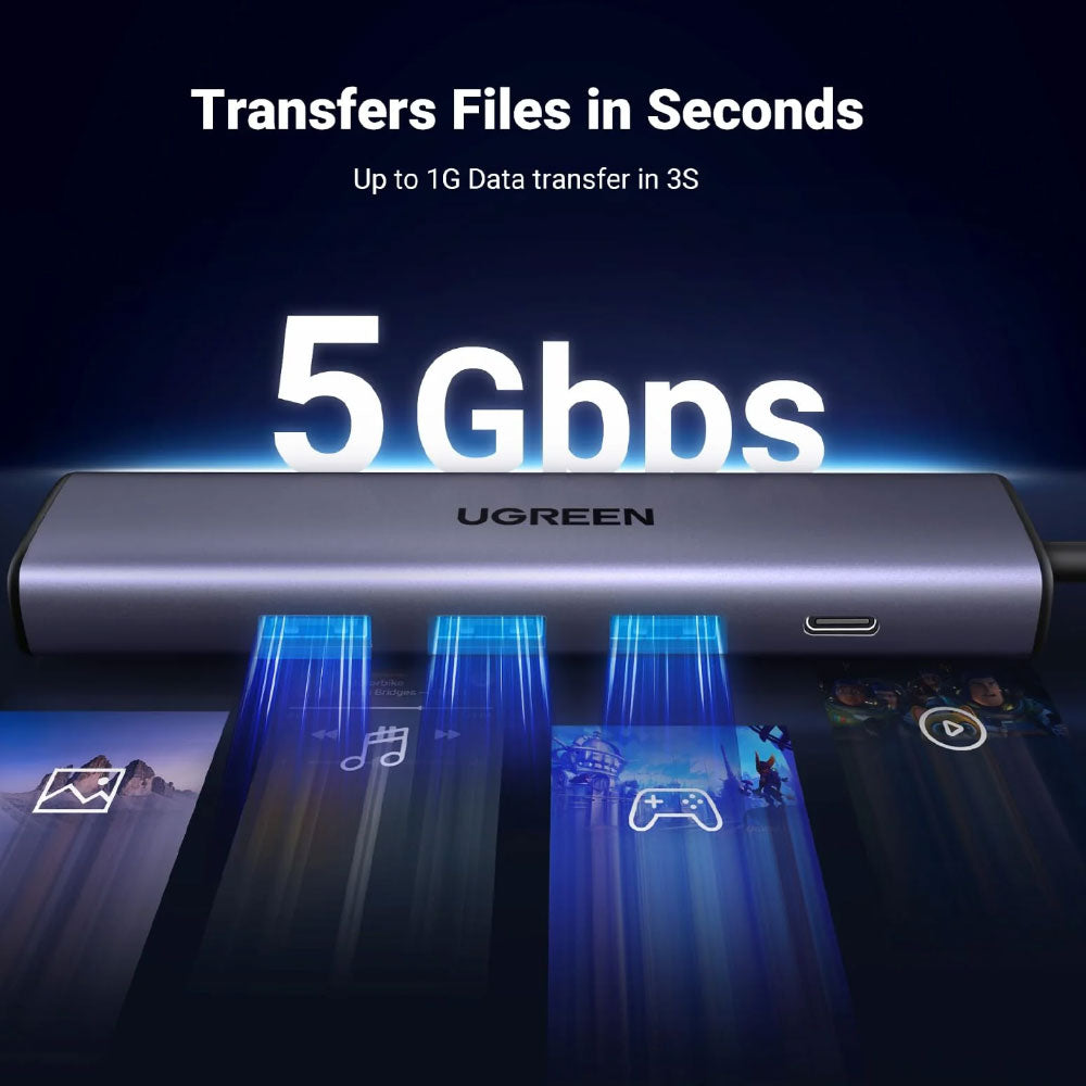 Ugreen 60554 5in1 USB HUB Converter