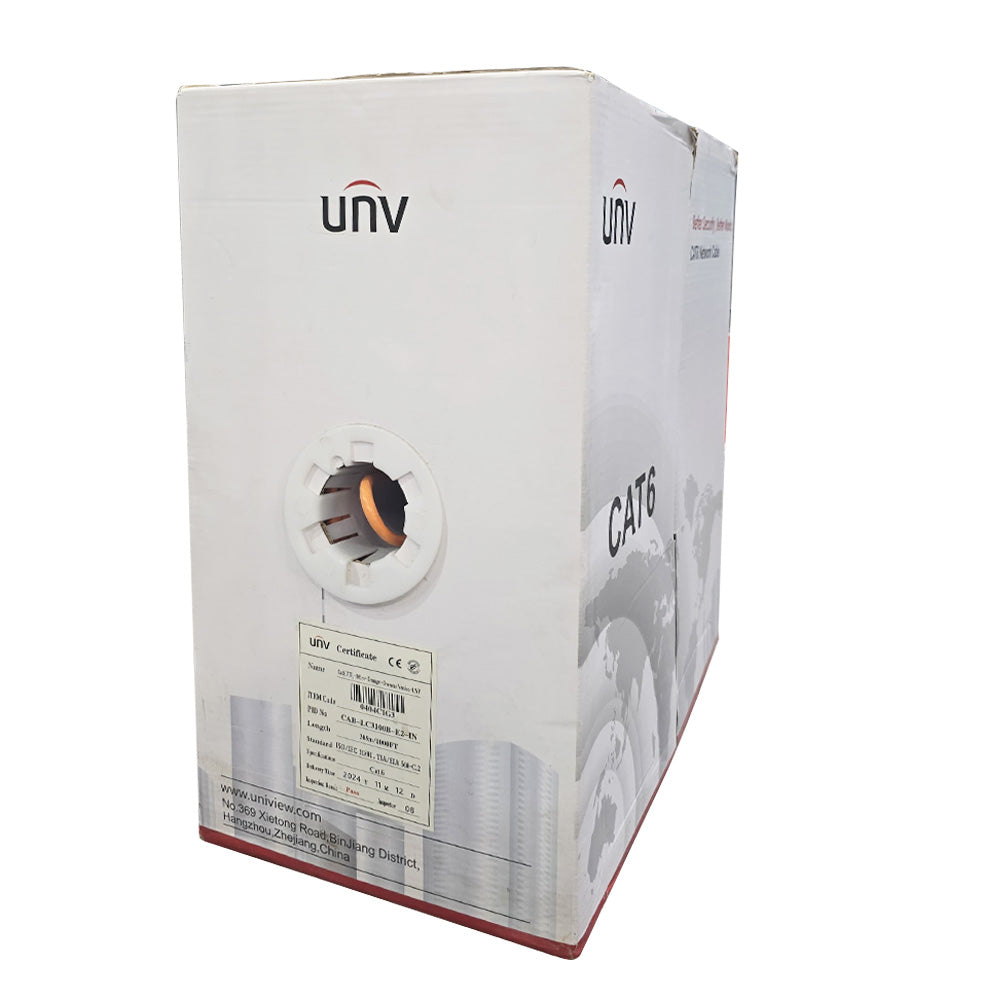 Uniview CAB-LC3100B-E2-IN Network Cable 305m Cat6 UTP - Orange