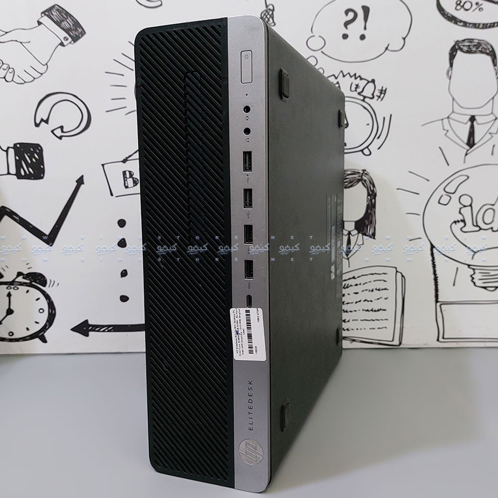 كمبيوتر ديسك توب اتش بي EliteDesk 800 G4 SFF (انتل كور i5-8400T - رام 8 جيجابايت DDR4 - انتل UHD جرافيكس - DVD R/W ) استعمال خارج