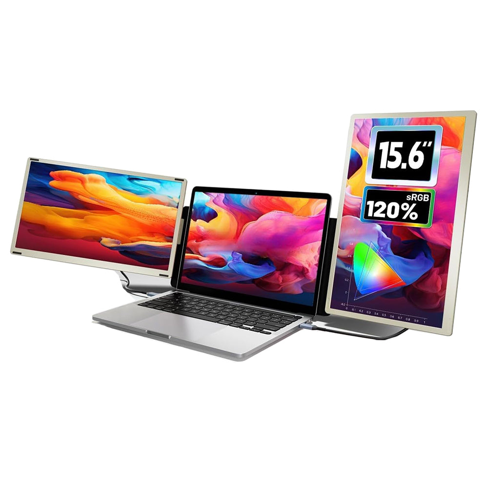 V2Com S6 15.6 Inch IPS FHD Triple Portable Laptop Monitor Extender 60Hz