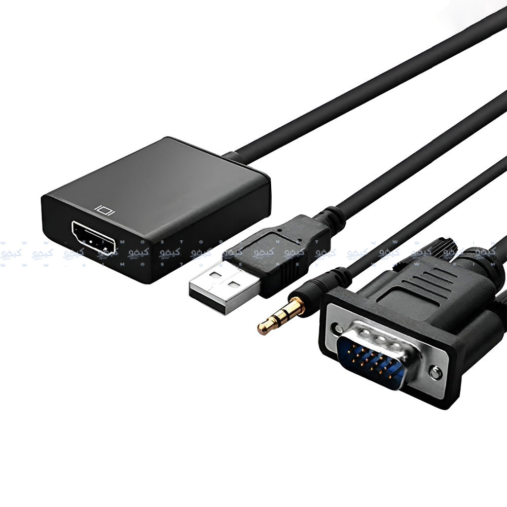 محول VGA الى HDMI + صوت