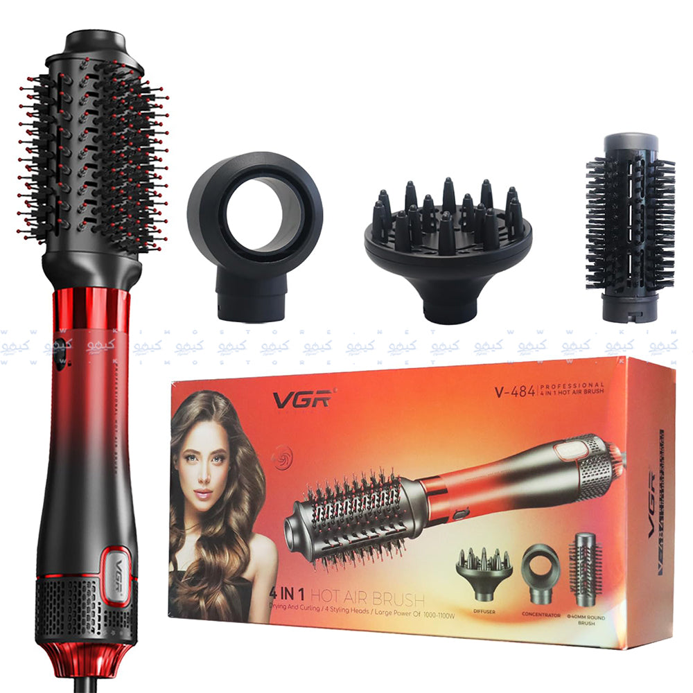 VGR 4in1 Hot Air Brush V-484