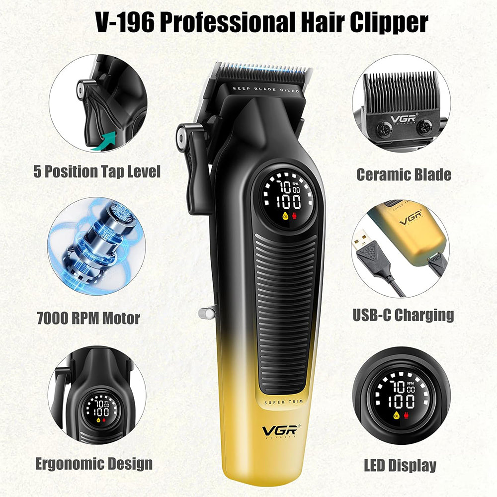 VGR Professional Barber Combo V-196 & V-996