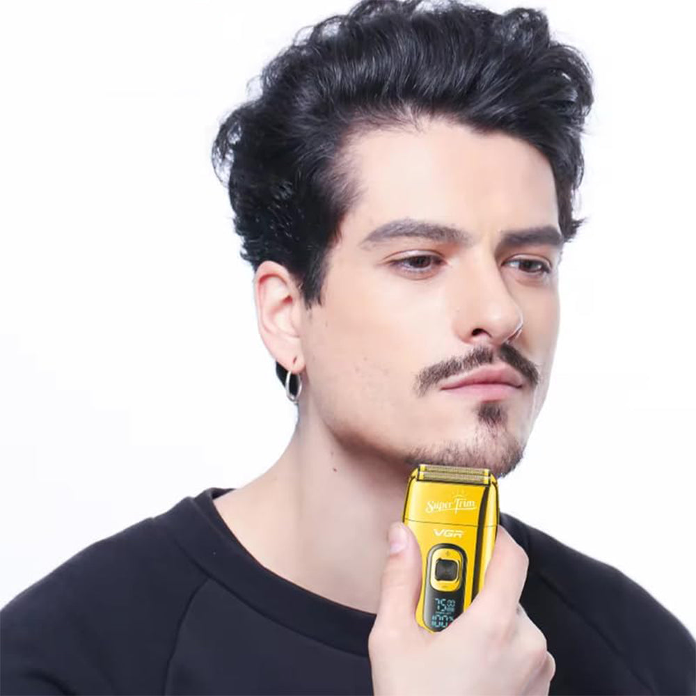 ماكينة حلاقة فويل في جي ار بروفيشنال V-332 - ذهبي