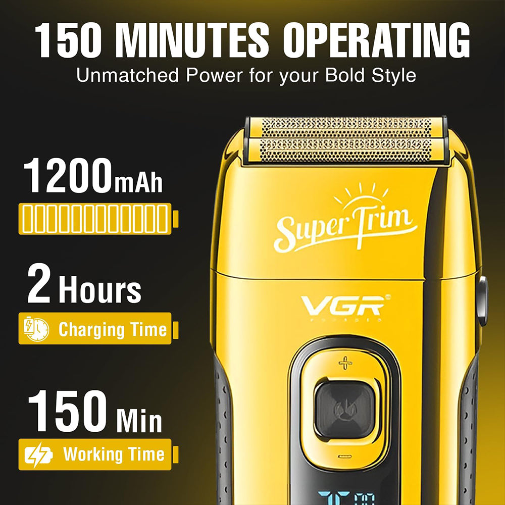 ماكينة حلاقة فويل في جي ار بروفيشنال V-332 - ذهبي
