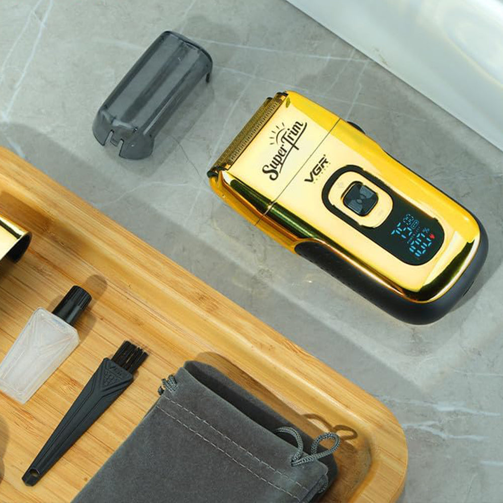 ماكينة حلاقة فويل في جي ار بروفيشنال V-332 - ذهبي