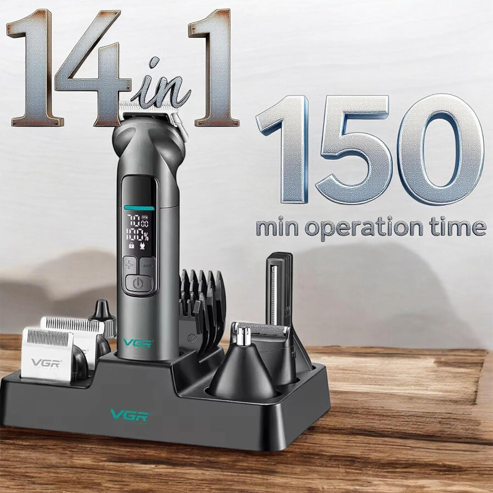 VGR Professional Grooming Kit 14-in-1 V-096