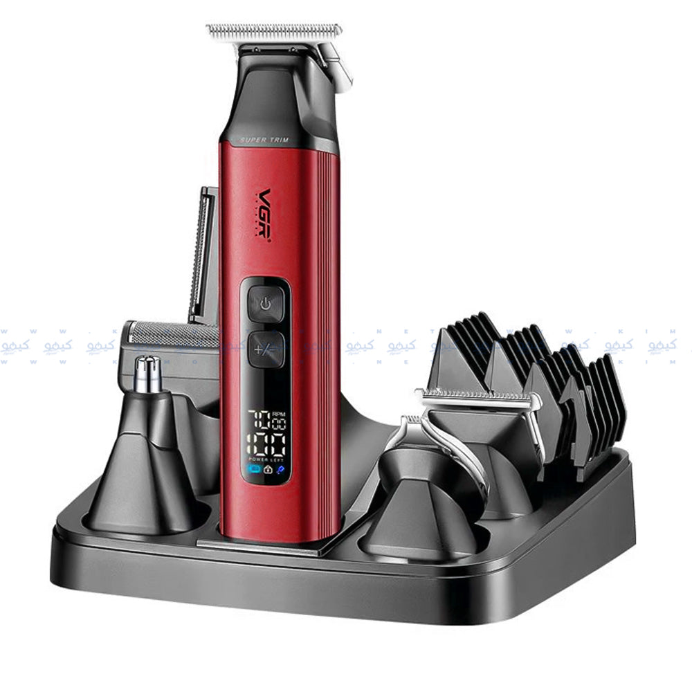 مجموعة حلاقة وتشذيب الشعر 14 في 1 في جي ار بروفيشنال V-117