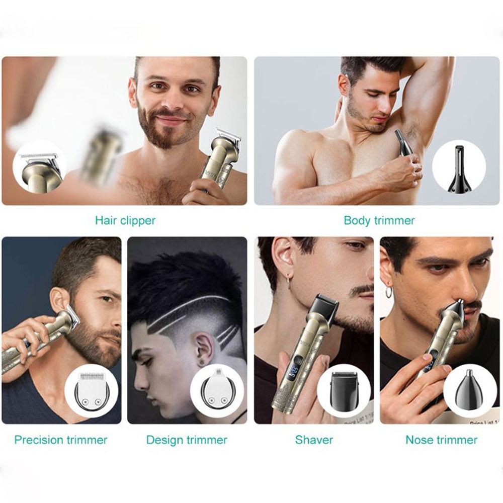 مجموعة حلاقة وتشذيب الشعر 6 في 1 في جي ار V-109